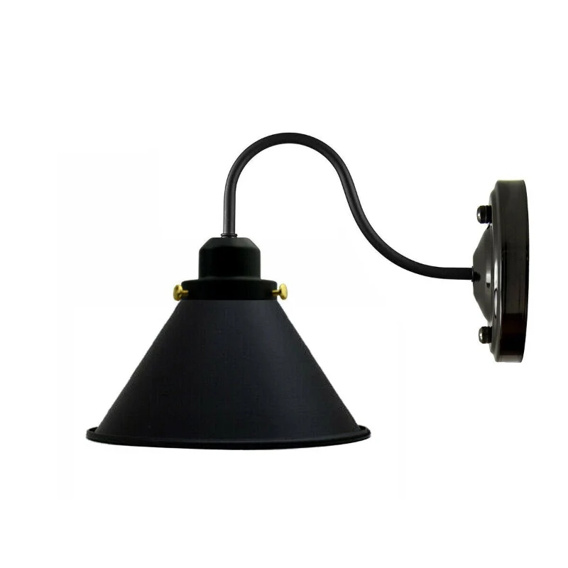 Vintage Wandleuchte E27 Industrie Wandlampe Schwanenhals ~3817