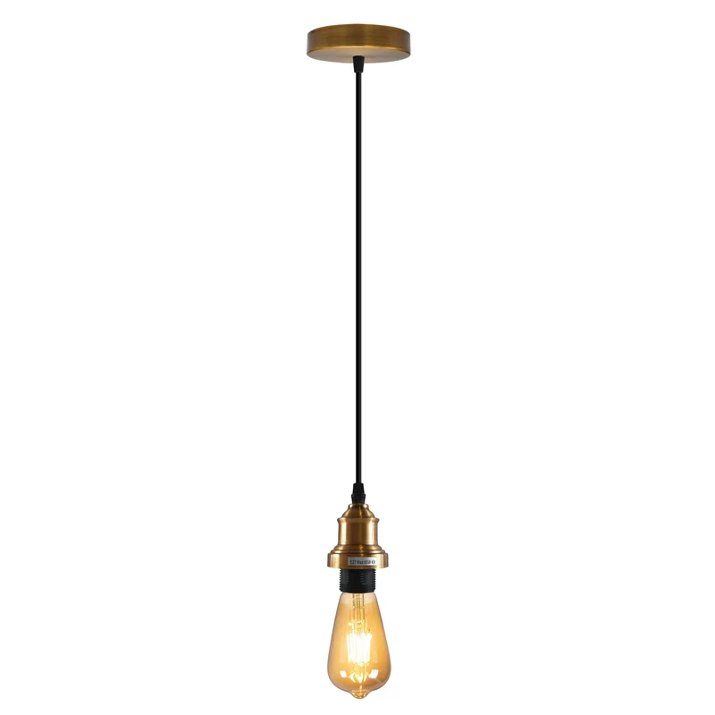 Minimalistische Pendelleuchte – Vintage E27 Fassung Hängelampe ~3930