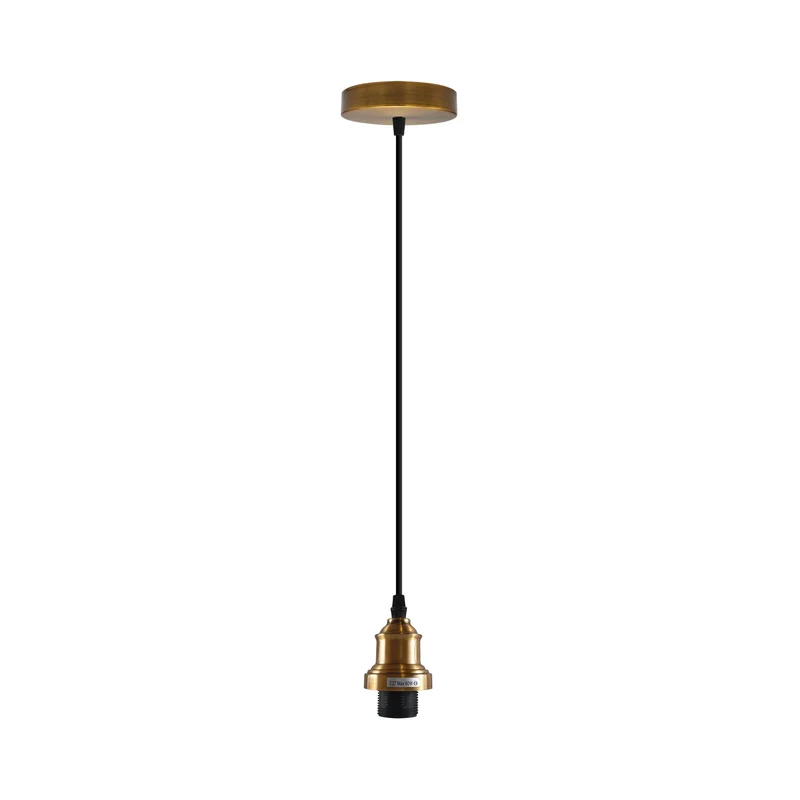 Minimalistische Pendelleuchte – Vintage E27 Fassung Hängelampe ~3930