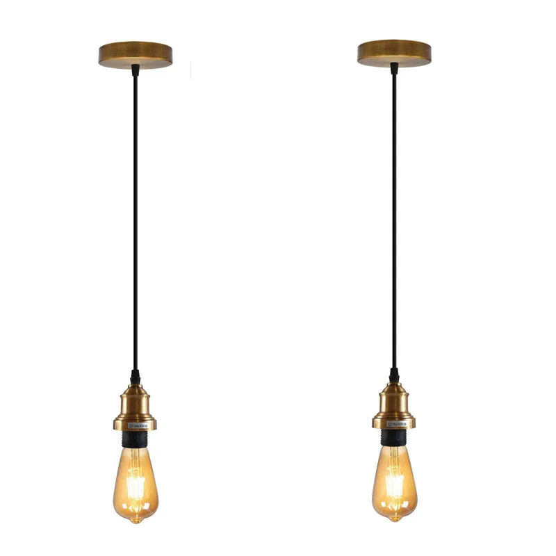 Minimalistische Pendelleuchte – Vintage E27 Fassung Hängelampe ~3930
