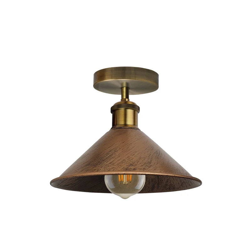 Unterputz Deckenleuchte – Vintage Trichter Deckenlampe Küche | Ø22cm | E27 ~3927