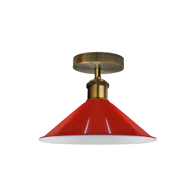 Unterputz Deckenleuchte – Vintage Trichter Deckenlampe Küche | Ø22cm | E27 ~3927