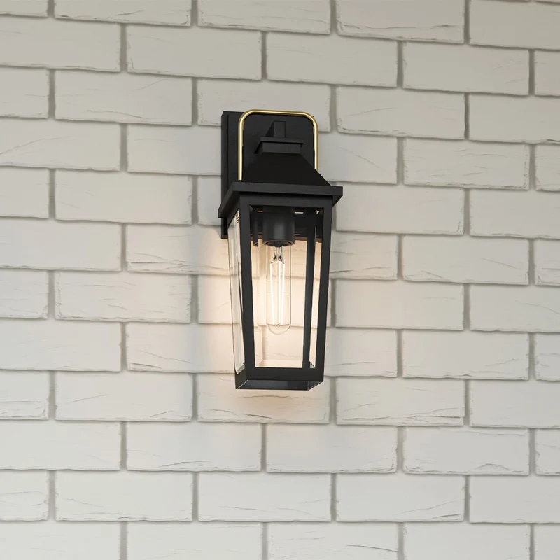 Wandleuchte Buckley 1-flammig Schwarz