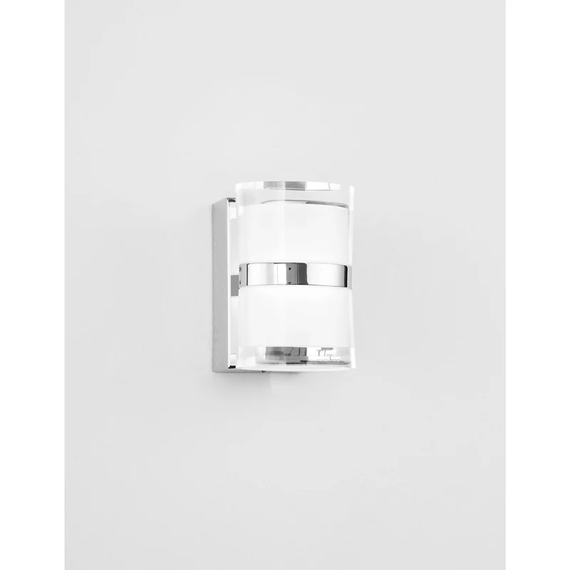 Nova Luce Sabia LED Bad Wandlampe 2 Schirme Chrom