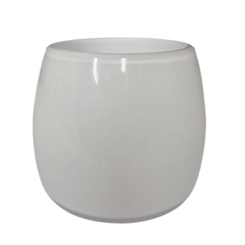 Lampenglas Ersatzglas weiß glänzend rund konisch Ø 7,2 cm | Öffnung 5 cm | Ersatzglas für Pendel- & Deckenleuchten | Original Sompex