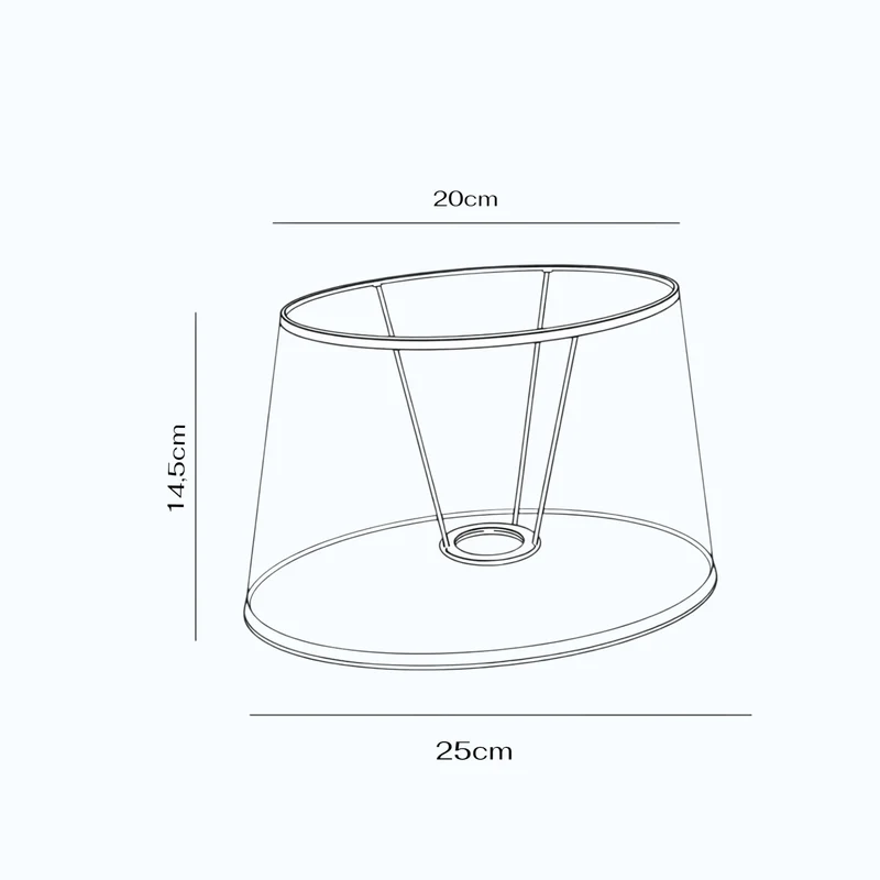 Lampenschirm Grün mit weißen Punkten – E27 Stoff oval 25 cm