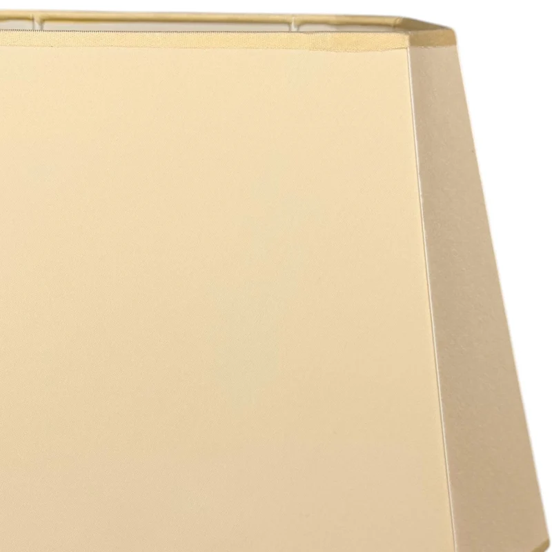Lampenschirm Conica rechteckig achteckig Warm Beige – E27 Stoff 30 cm