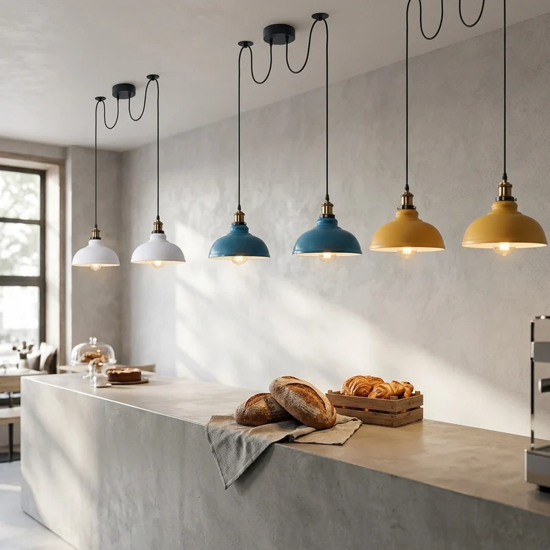 Spinnen-Pendelleuchte 2er-Köpfen, Affenschaukel restaurant bar Deckenlampe E27 ~3800