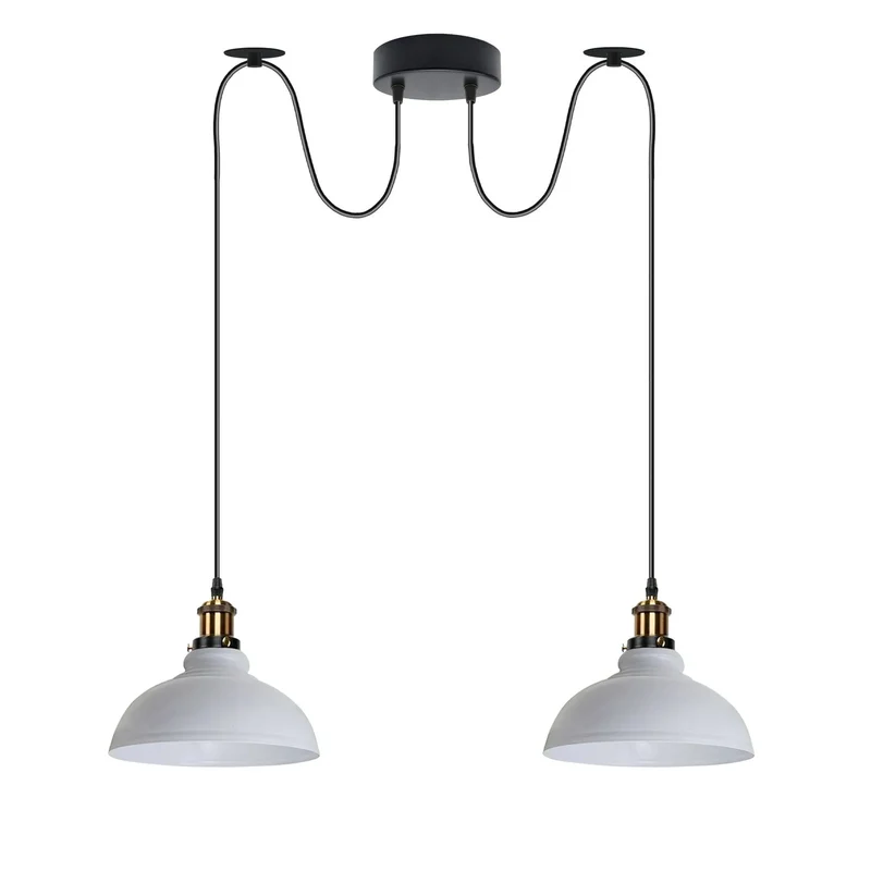 Spinnen-Pendelleuchte 2er-Köpfen, Affenschaukel restaurant bar Deckenlampe E27 ~3800