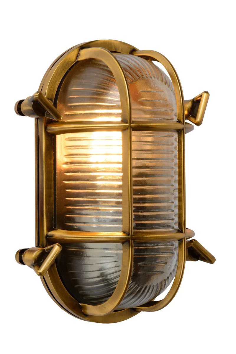 Außenwandlampe Dudley IP65 mit Glasschirm