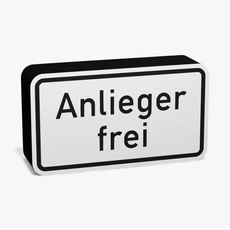 Anlieger frei Zeichen 1020-30 Lampe