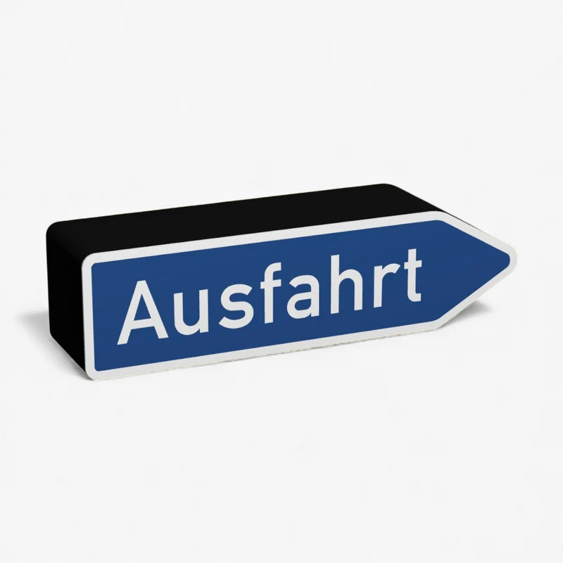 Ausfahrt Zeichen 333 Lampe