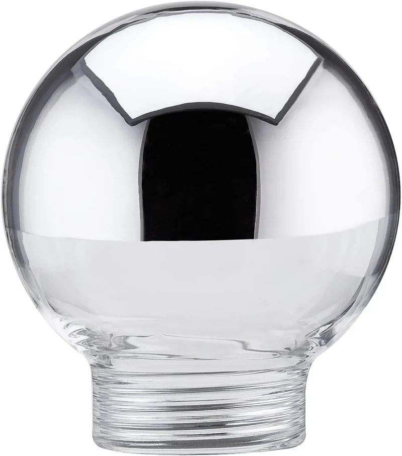 Lampenglas mit Schraubgewinde Tropfen Kopf verspiegelt silber 45 mm Paulmann 875.68