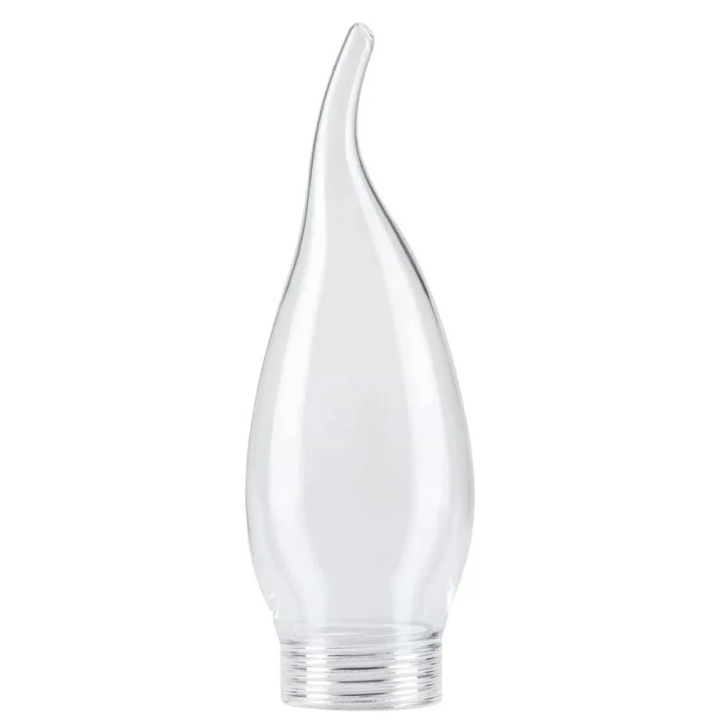 Lampenglas Kerze Windstoß mit Schraubgewinde Glas klar 10,5 cm Paulmann 870.06