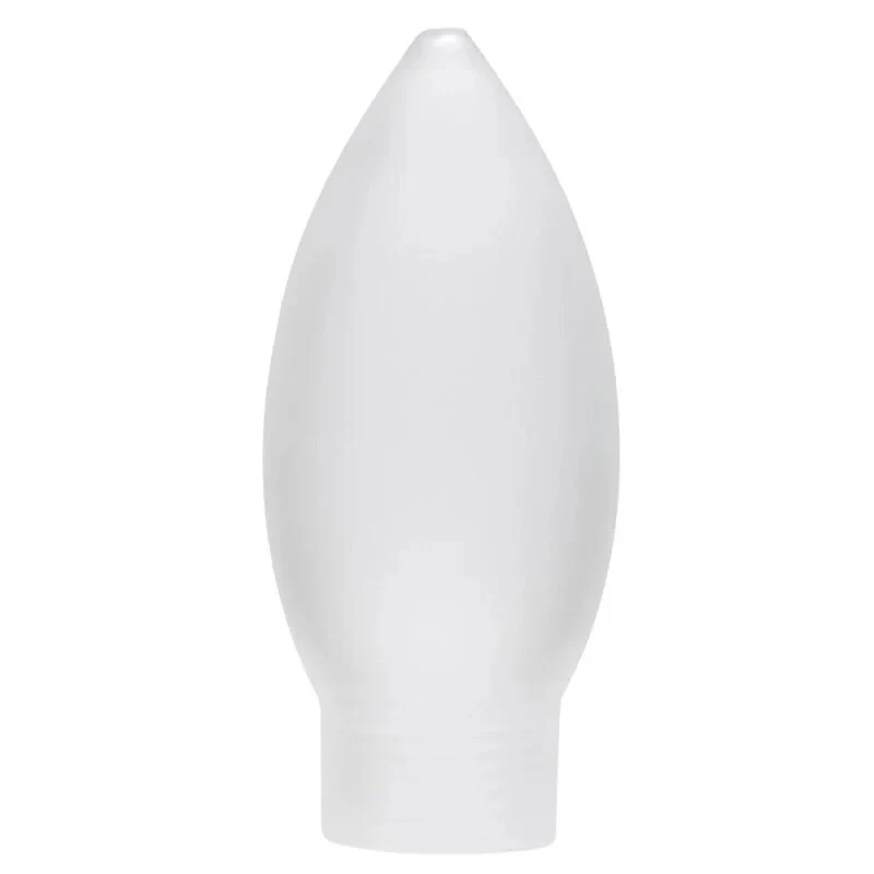 Lampenglas Kerze mit Schraubgewinde Glas satin matt 8,8 cm Paulmann 870.05 – weiß