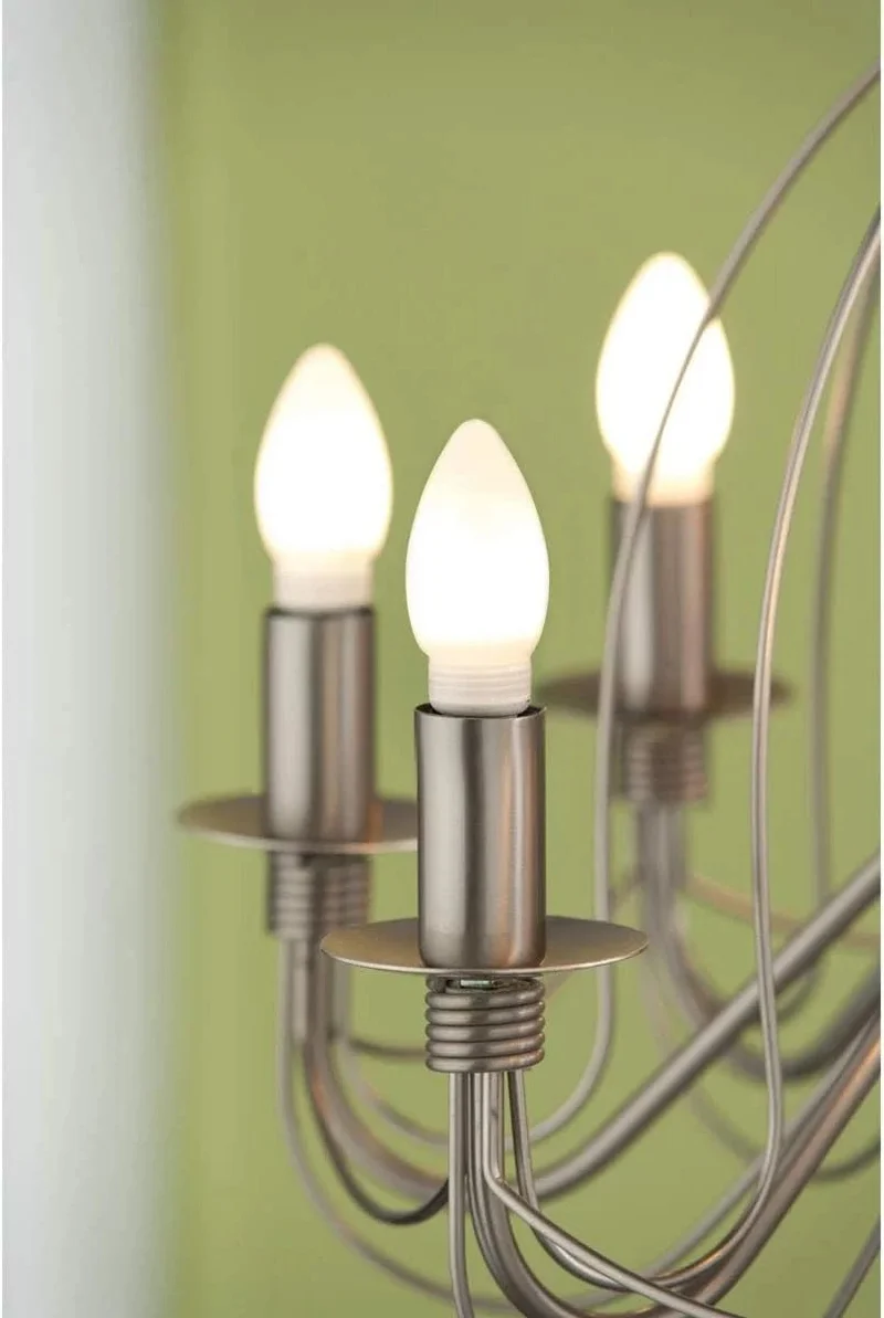 Lampenglas Kerze mit Schraubgewinde Glas opal matt 6,7 cm Paulmann 875.87 – weiß