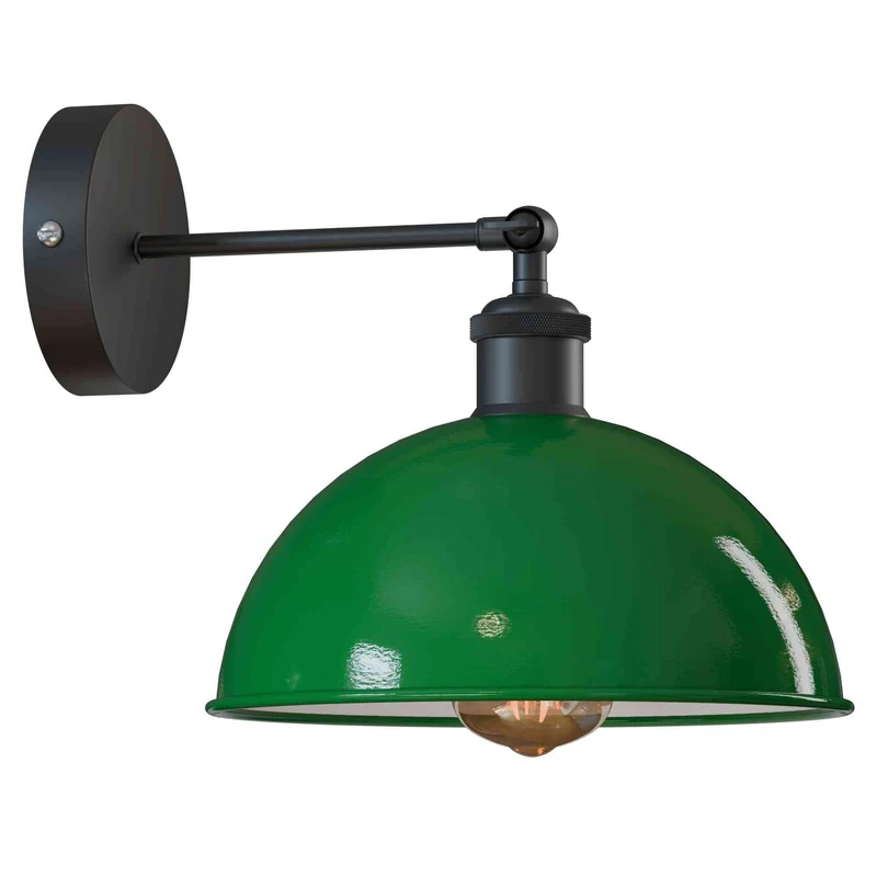 Gelenk Wandleuchte Schwarz – Industrie Loft Nachttisch Leselampe | Ø21cm | E27 ~3924
