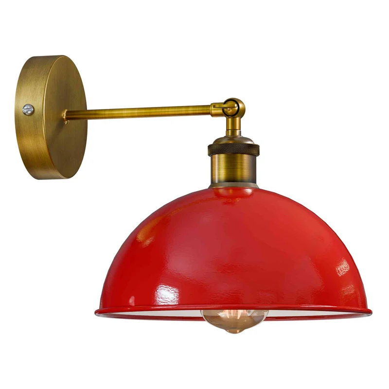Bauhaus Wandleuchte – Vintage Gelenk Wandlampe Industrial | Ø 21cm | E27 ~3923