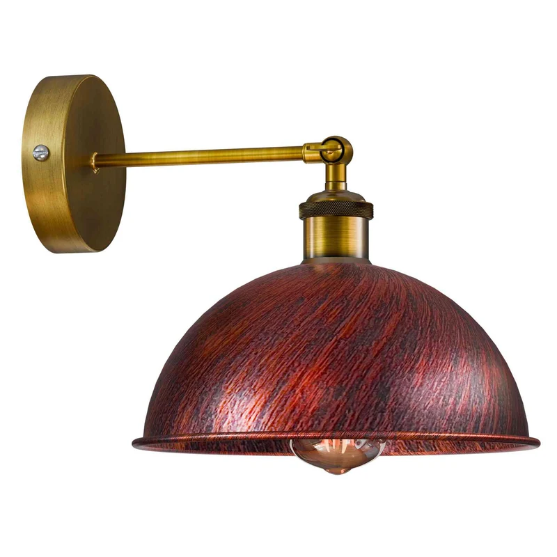 Bauhaus Wandleuchte – Vintage Gelenk Wandlampe Industrial | Ø 21cm | E27 ~3923