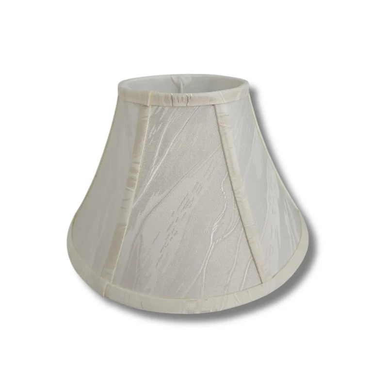 Various Scala Lampenschirm aus Seide Weiß – E27, oben 12 cm, unten 25 cm, Höhe 15 cm