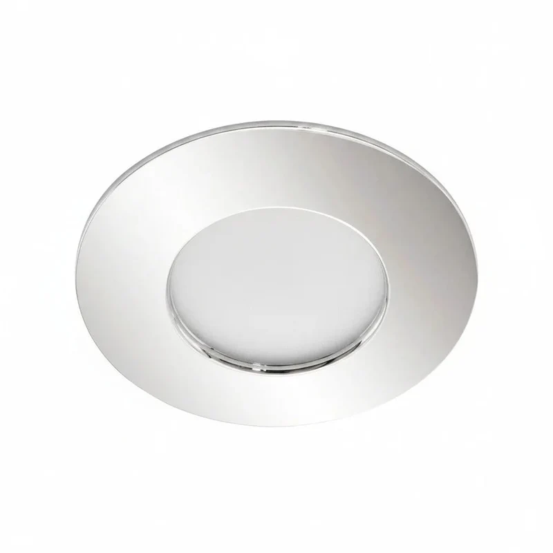 LED Einbaustrahler dimmbar per Schalter schwenkbar Chrom – 230 V, 30 mm flach