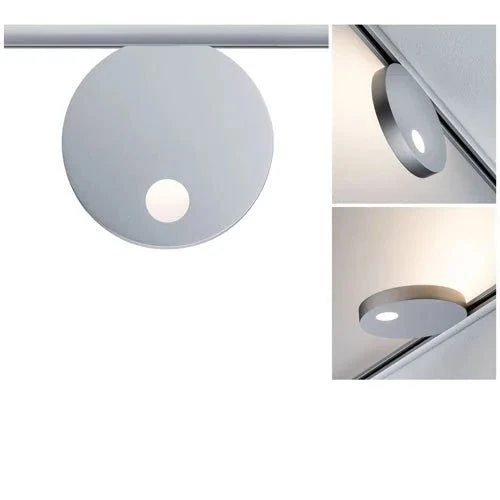 LED Spot Uplight Salto 16 W Chrom matt Urail Schienensystem Paulmann 953.21 – Silber
