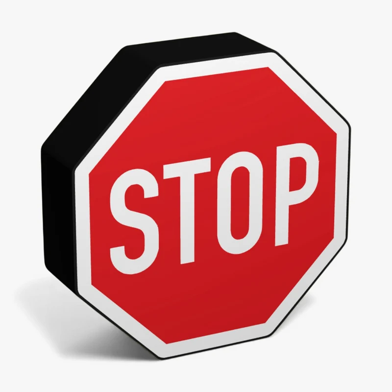 Stoppschild Zeichen 206 Lampe