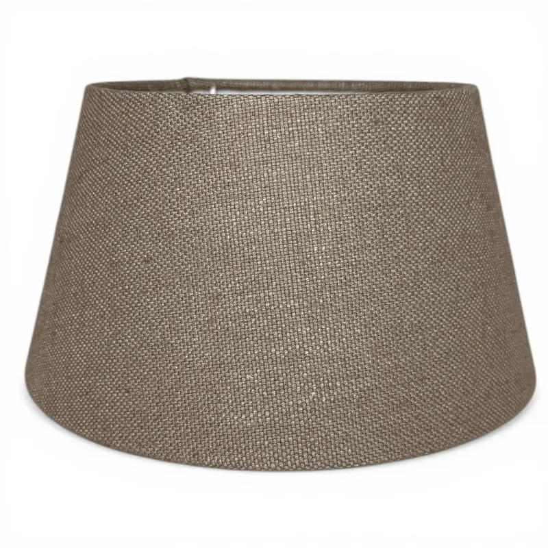 Lampenschirm Livigno Lever Taupe – E27 Stoff konisch 25 cm | Light & Living