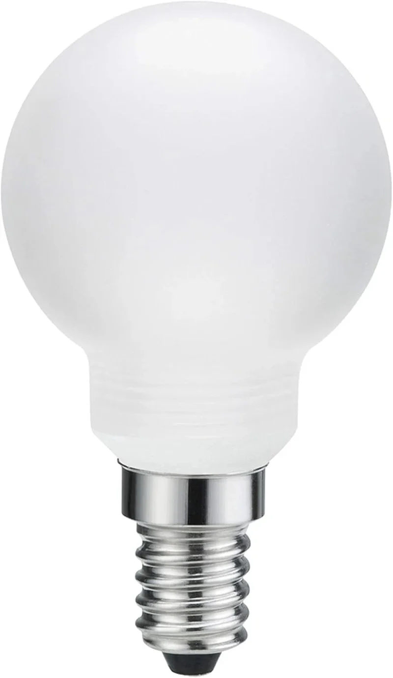 Lampenglas mit Schraubgewinde Tropfen Kugel 45 mm Glas satin matt Paulmann 870.03