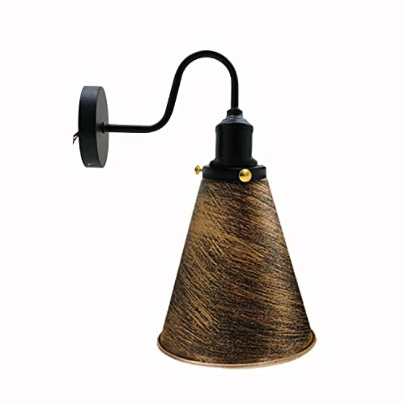 Industrial Wandleuchte Vintage E27 Retro Wandlampe Metall ~3888