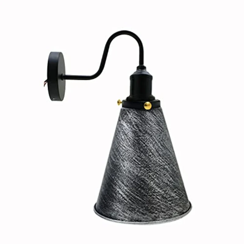 Industrial Wandleuchte Vintage E27 Retro Wandlampe Metall ~3888