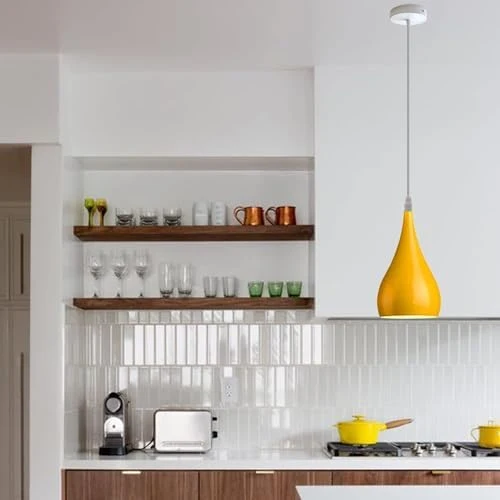 Pendelleuchte 2er Set - Moderne Tränenform Hängelampe Esstisch ~3911