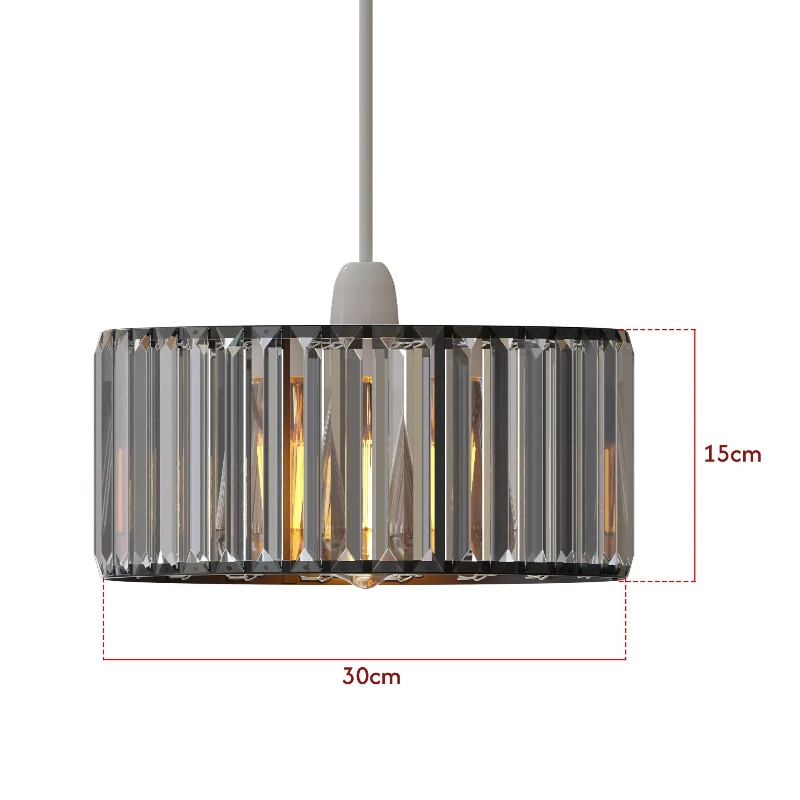 Kristallglas Lampenschirm Easyfit Kronleuchter LEDSONE ~3881