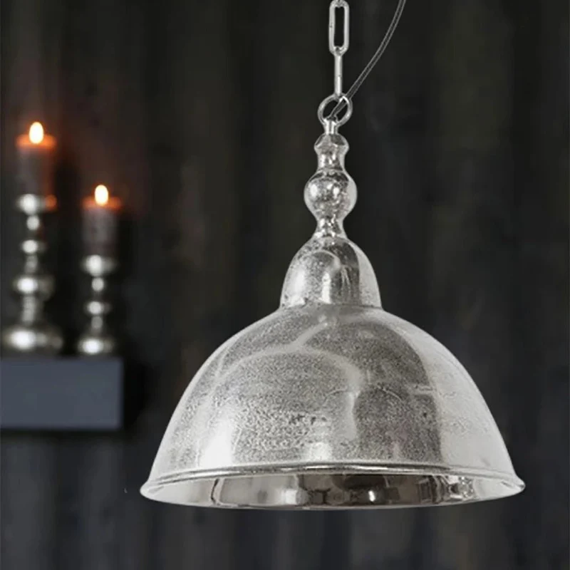 Pendelleuchte Amelia 35cm E27 nickel roh Design Hängeleuchte Industrial