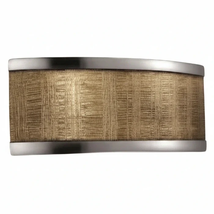 Wandleuchte Shine LED Leuchte Up Down antik gold mit Muster halbrund