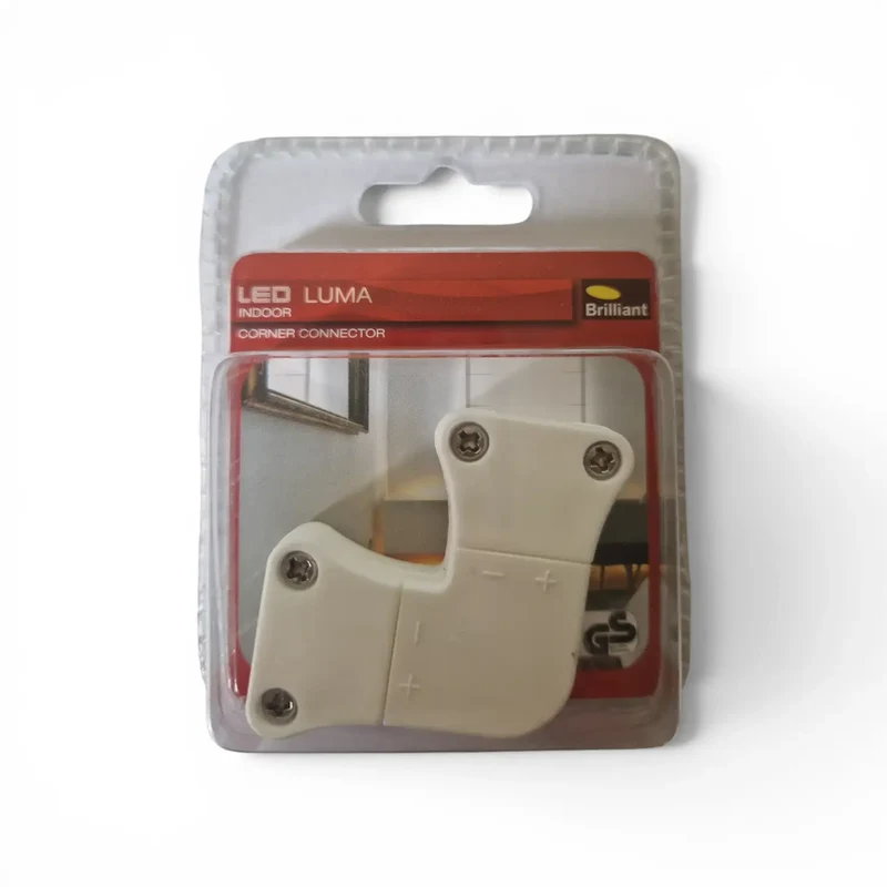 Eckverbinder für LED Streifen 2-polig für 230 V Connector – weiß | Brilliant