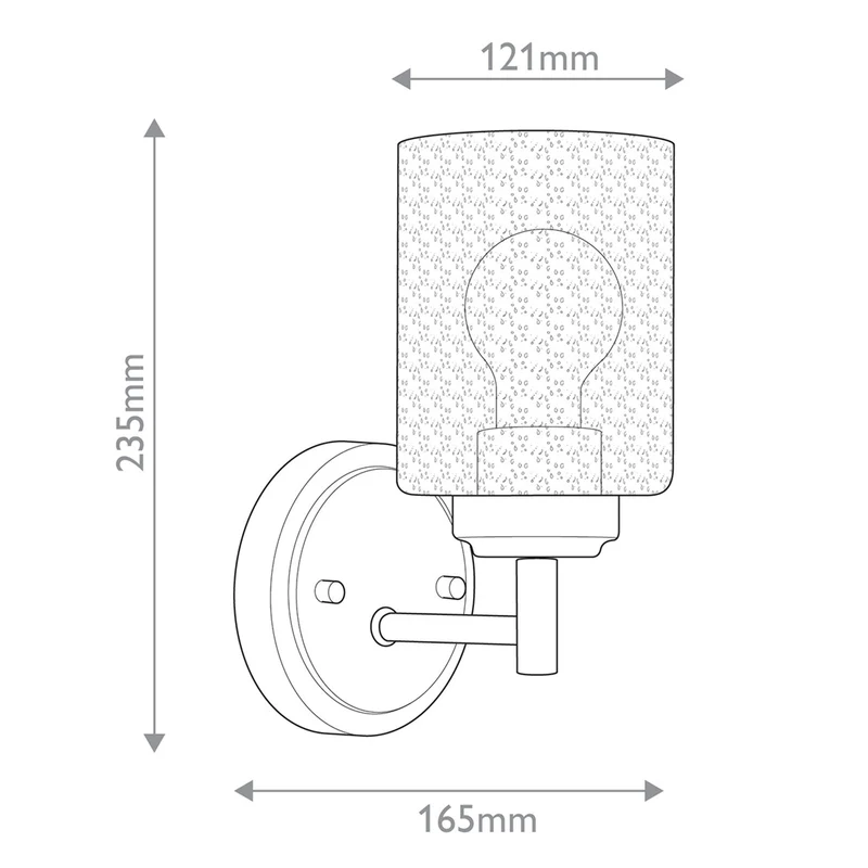 Wandleuchte Winslow 1-flammig Messing Ø 12cm