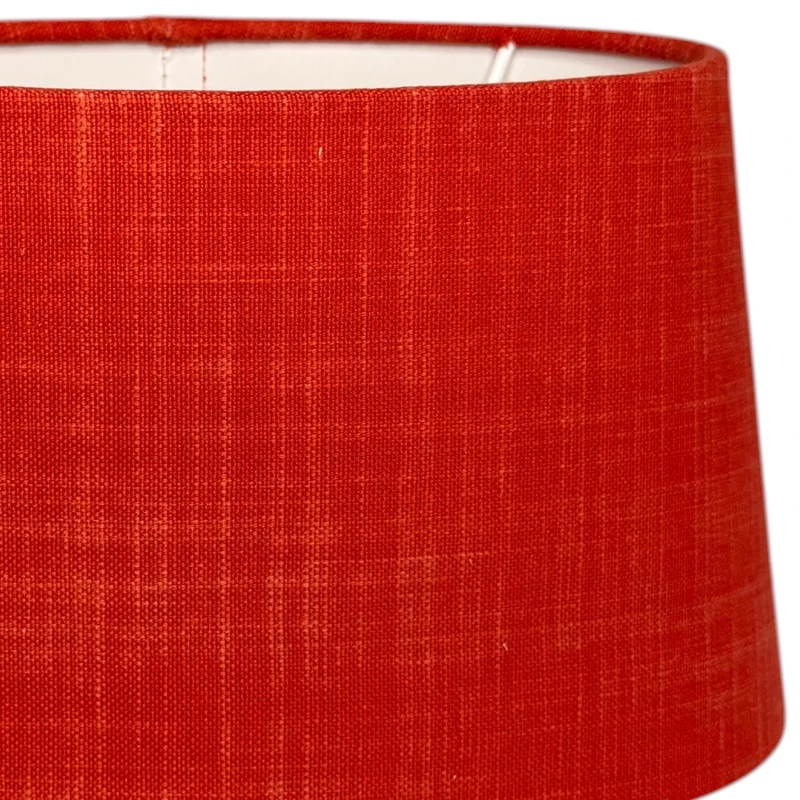 Lampenschirm Dune Coral Dunkelorange – E27 Stoff oval 25 cm | Light & Living