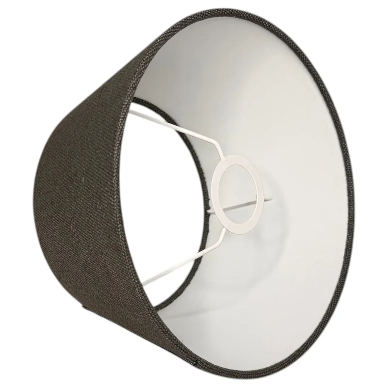 Lampenschirm Livigno Dunkelgrau – E27 Stoff konisch 25 cm | Light & Living