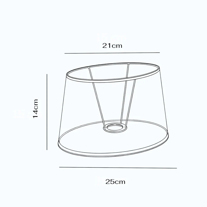 Lampenschirm Livigno Lever Taupe – E27 Stoff oval 25 cm | Light & Living