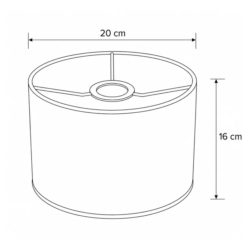 Lampenschirm MAIA in Kupfer – glänzender PVC für E27, 20 cm