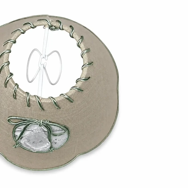 Lampenschirm Beige – E14 Klemmschirm Stoff - 20 cm | Light & Living