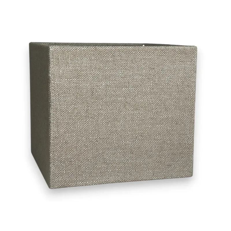 Lampenschirm Braun – E27 Stoff quadratisch 20 cm | Light & Living