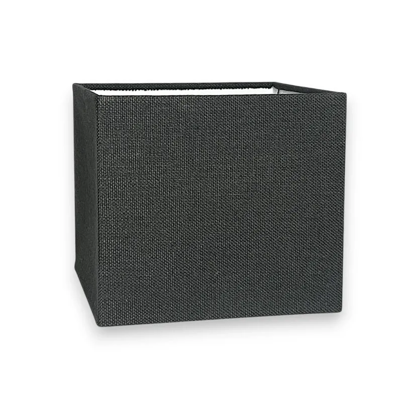 Lampenschirm Anthrazit – E27 Stoff quadratisch 25 cm | Light & Living