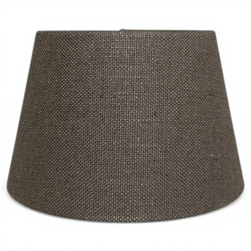Lampenschirm Livigno Dunkelgrau – E27 Stoff konisch 20 cm | Light & Living