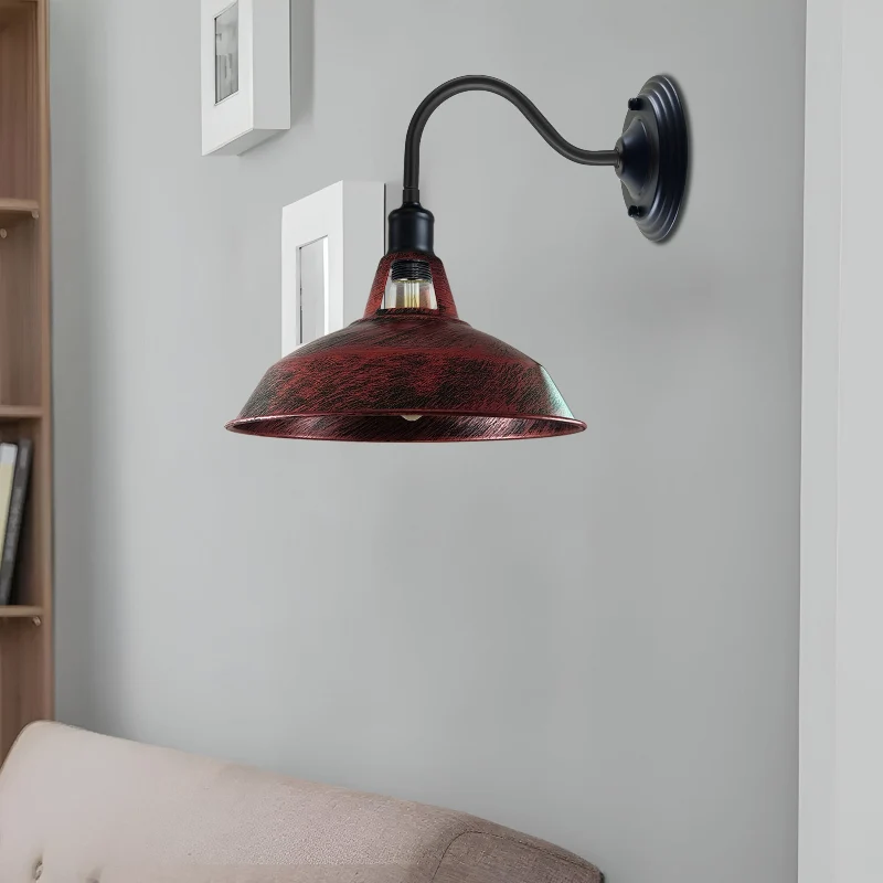Wandlampe Vintage Industrial Rostrot Wandleuchte ~3115