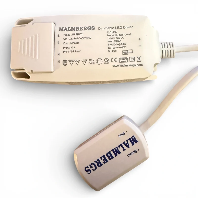 Malmbergs 9952026 LED Treiber 700mA 8,4W dimmbar – Konstantstrom 6–12V TRIAC