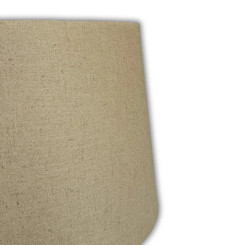 Lampenschirm Hellbraun – E27, Baumwolle, 35 cm für Stehlampen