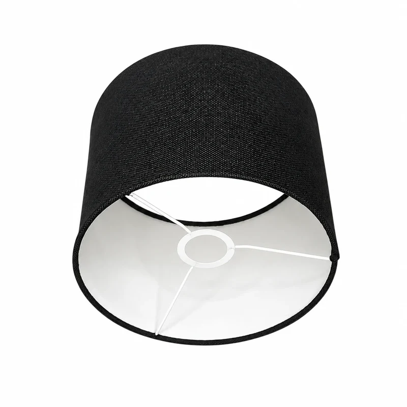 Lampenschirm Grau – E27 Stoff zylindrisch 25 cm | Light & Living