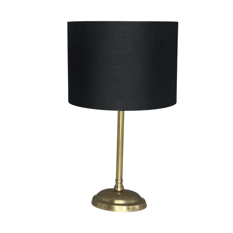 Lampenschirm Schwarz – E27 Stoff zylindrisch 25 cm | Light & Living